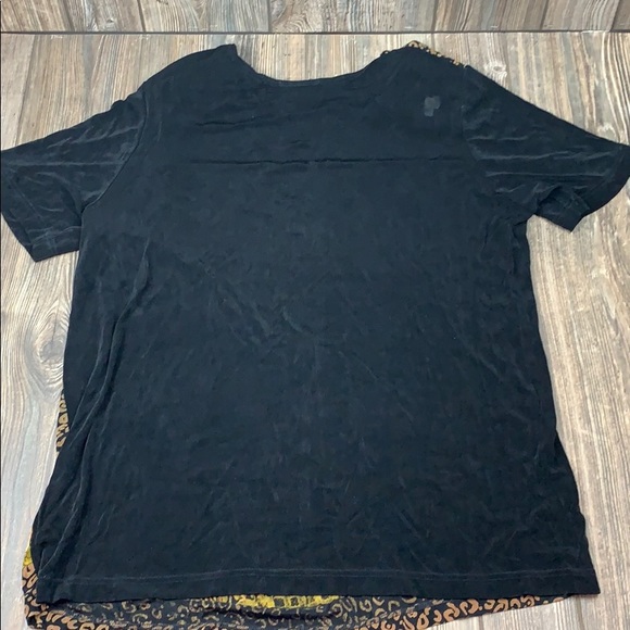 Vintage Teddi Brand Top Tiger Woven Design Sz. 1X - Picture 4 of 8